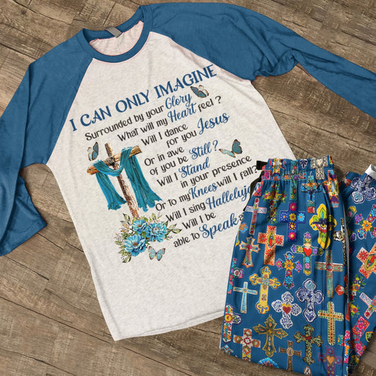 God Raglan Lounge Pajamas I Can Only Imagine