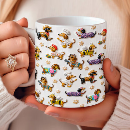 Dachshund 11Oz Mug Dashing Dachshund Dreams