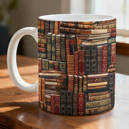 Book Lover 11Oz Mug Antique Books