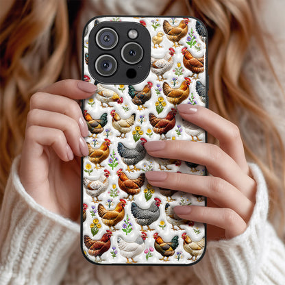Chicken Phone Case Country Chickens In Bloom