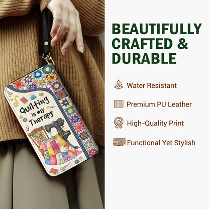 Sewing Lover Leather Wallet Quilting Is My Therapy