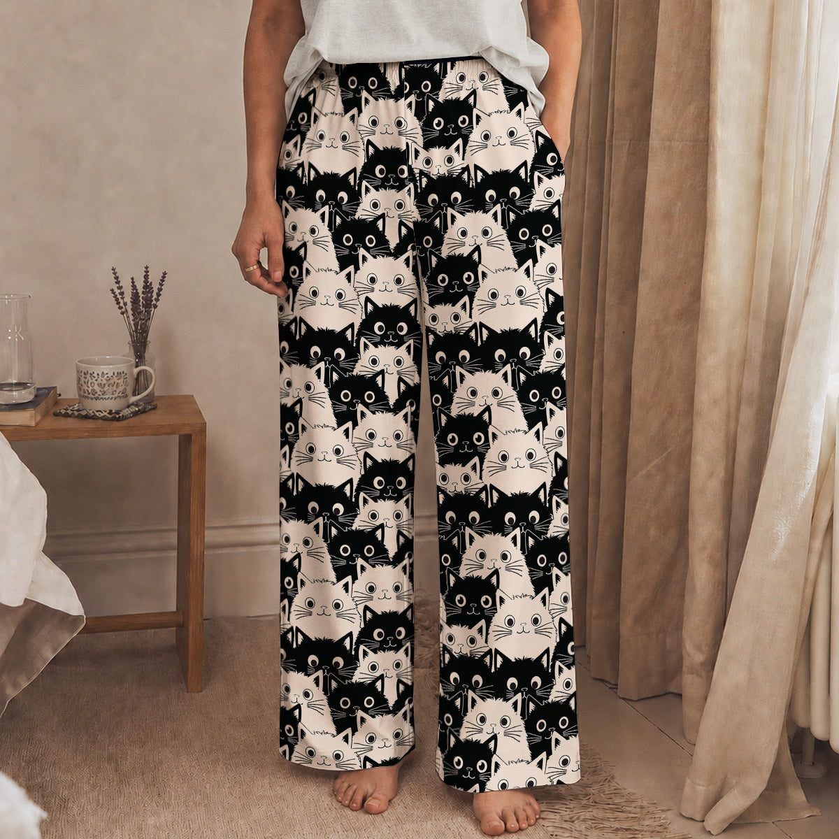 Cat Lounge Pants Cute Fat Cats