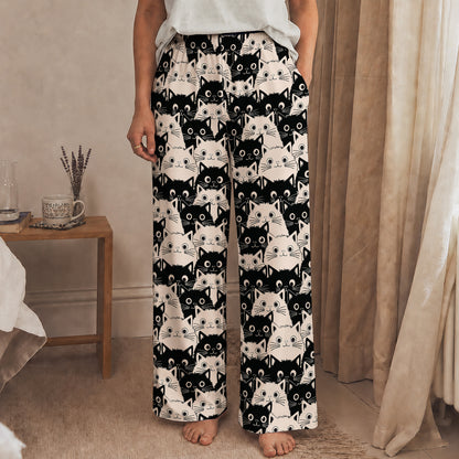 Cat Lounge Pants Cute Fat Cats