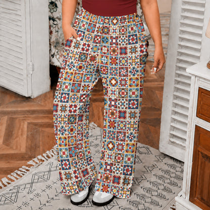 Sewing Lover Lounge Pants Chromatic Quilt Grid
