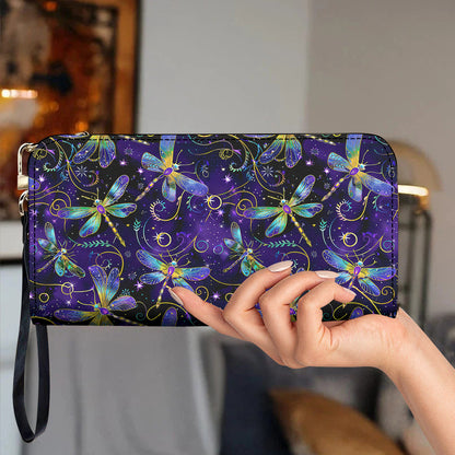 Dragonfly Leather Wallet Mystical Dragonflies
