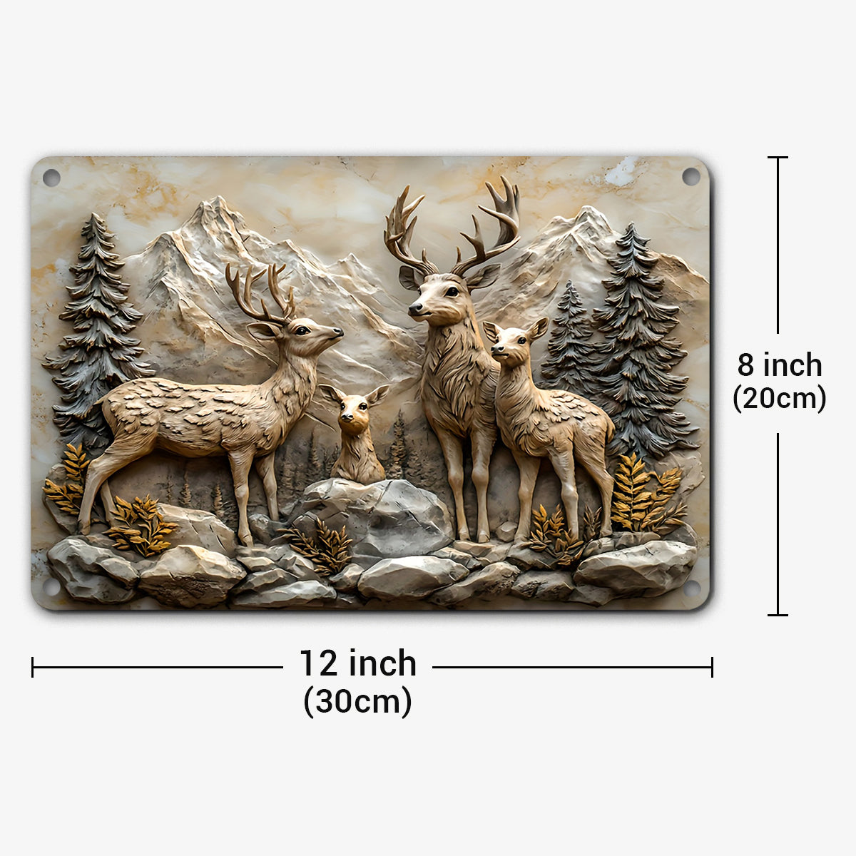 Deer 2D Metal Sign Mountain Guardians