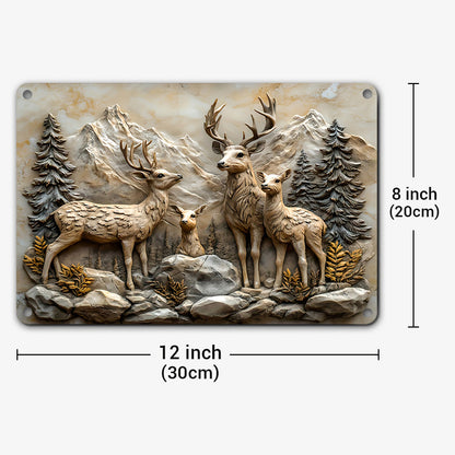 Deer 2D Metal Sign Mountain Guardians