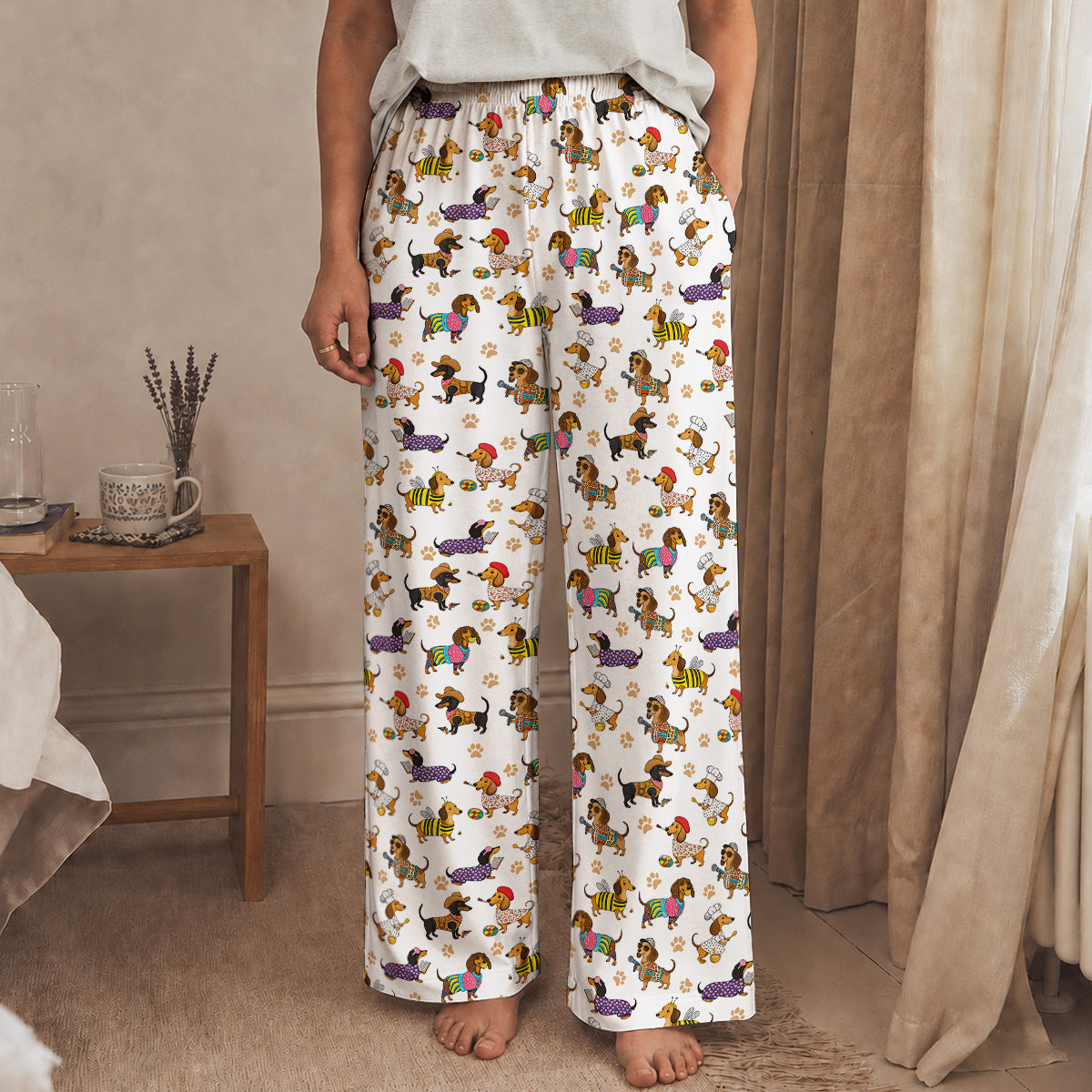 Dachshund Lounge Pants Dashing Dachshund Dreams