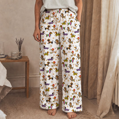 Dachshund Lounge Pants Dashing Dachshund Dreams