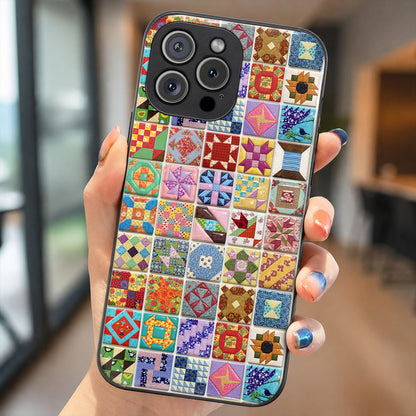 Sewing Lover Phone Case Country Garden Quilt Blocks