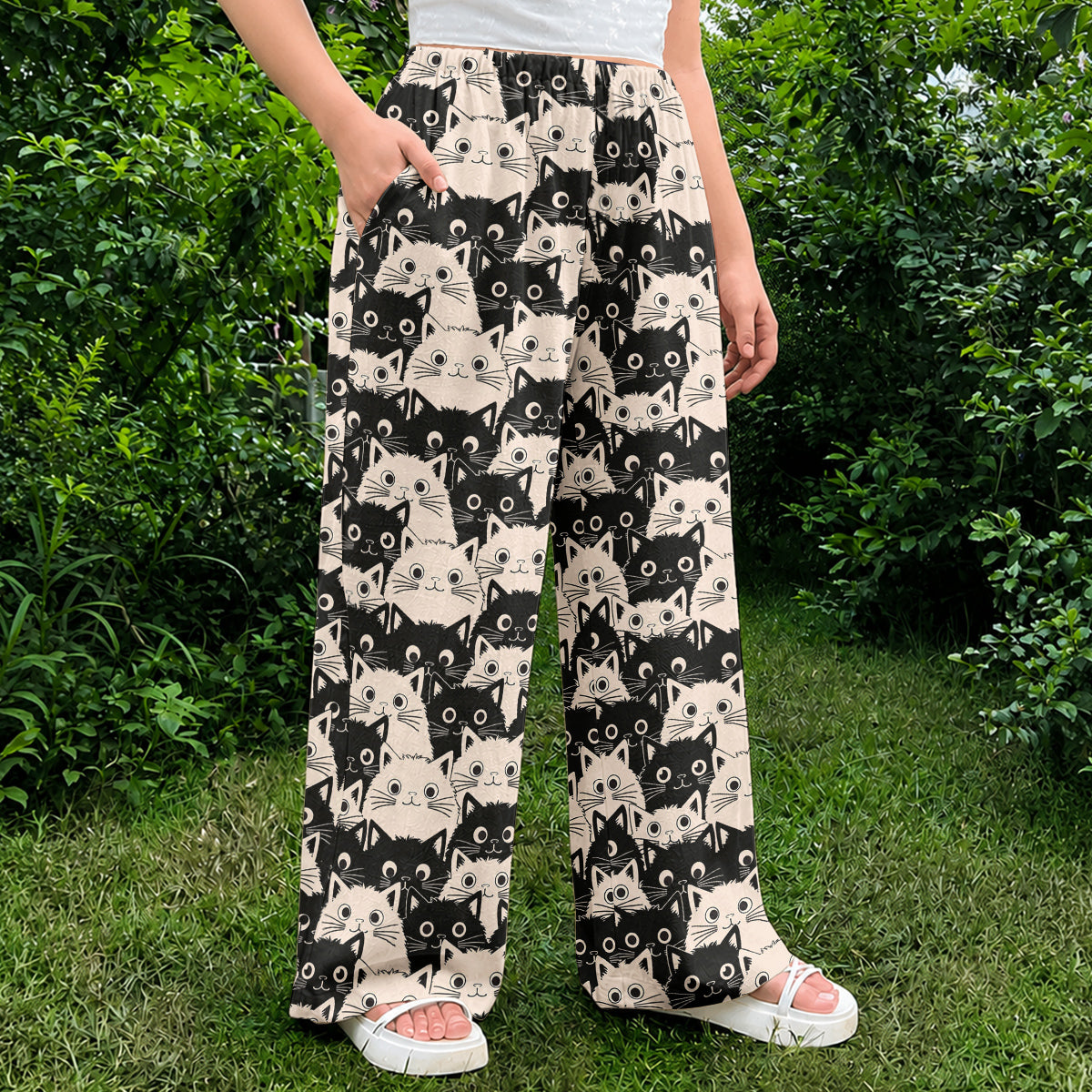 Cat Lounge Pants Cute Fat Cats