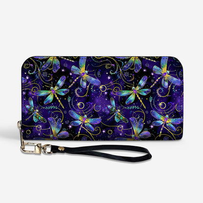 Dragonfly Leather Wallet Mystical Dragonflies
