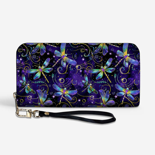 Dragonfly Leather Wallet Mystical Dragonflies
