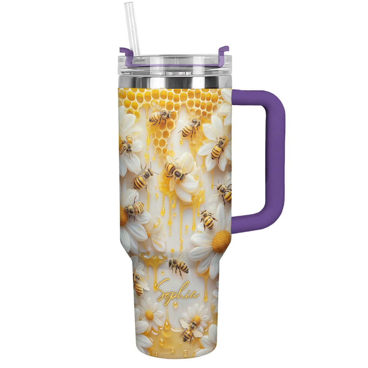 Personalized Honeybee Garden 40 oz Tumbler