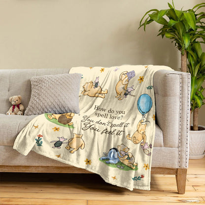 Pooh Fleece Blanket Pooh The Love