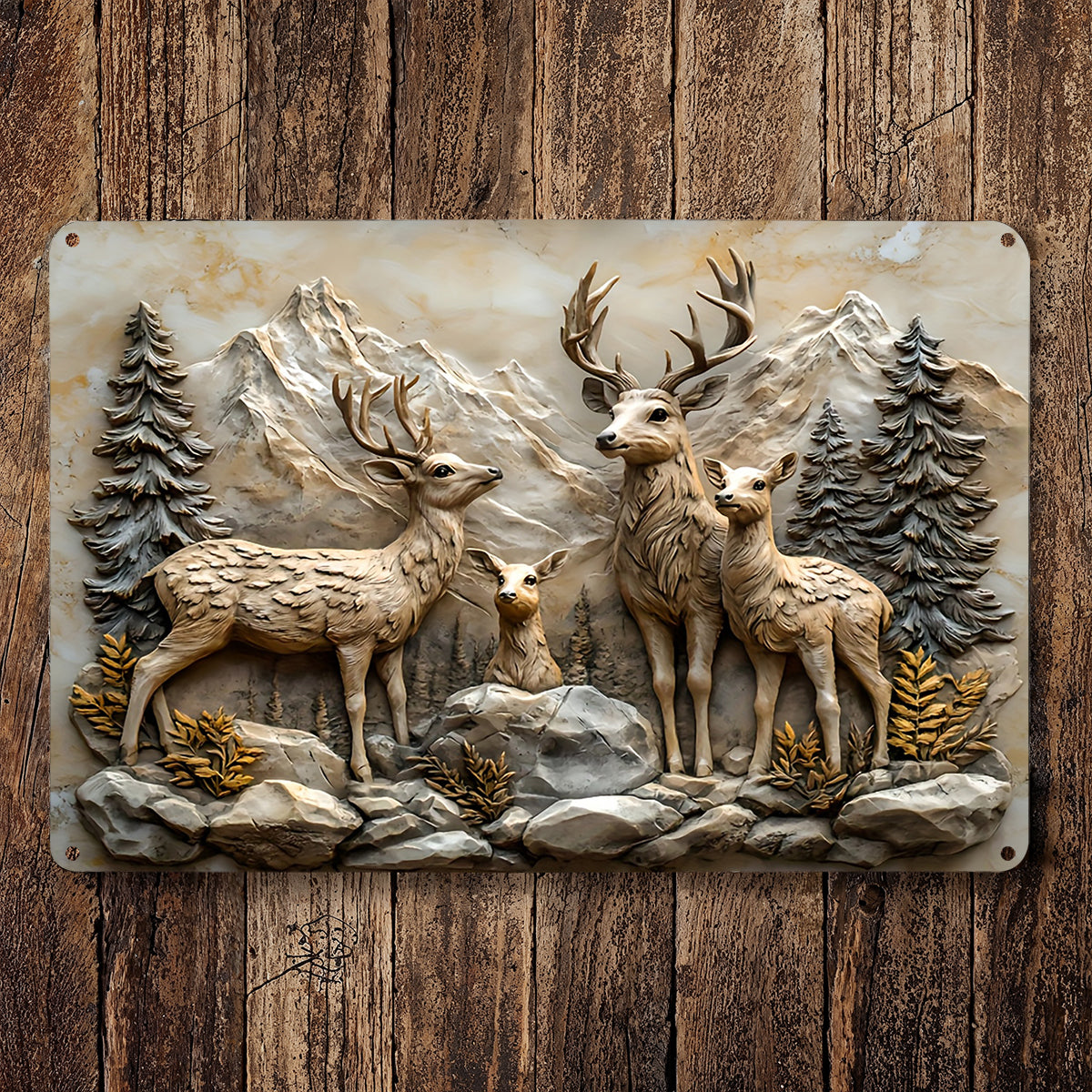Deer 2D Metal Sign Mountain Guardians