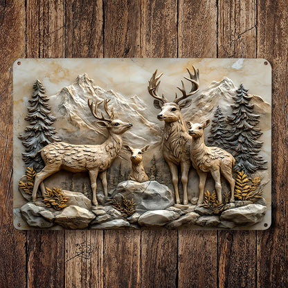 Deer 2D Metal Sign Mountain Guardians