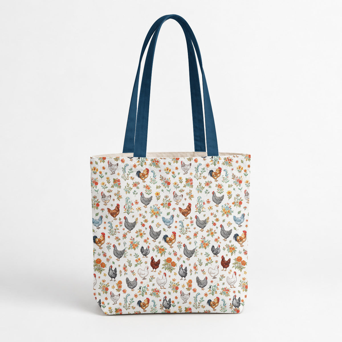 Chicken Canvas Tote Bag Country Garden Chicken