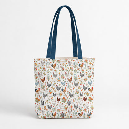 Chicken Canvas Tote Bag Country Garden Chicken