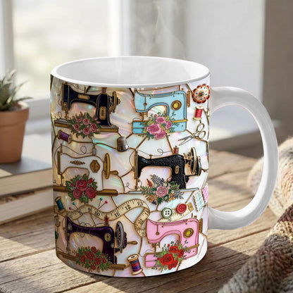 Sewing Lover 11Oz Mug Vintage Sewing Garden