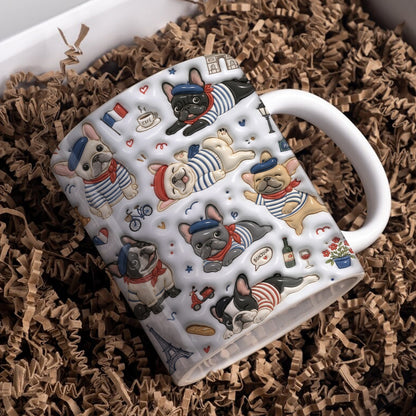 French Bulldog Ceramic Mug Frenchie à Paris