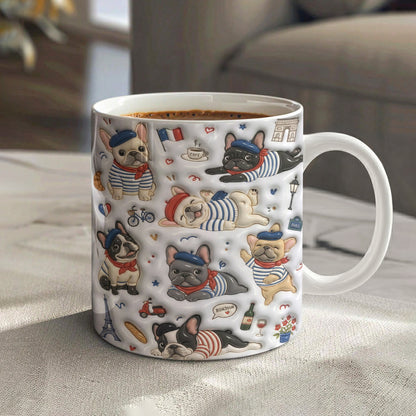 French Bulldog Ceramic Mug Frenchie à Paris