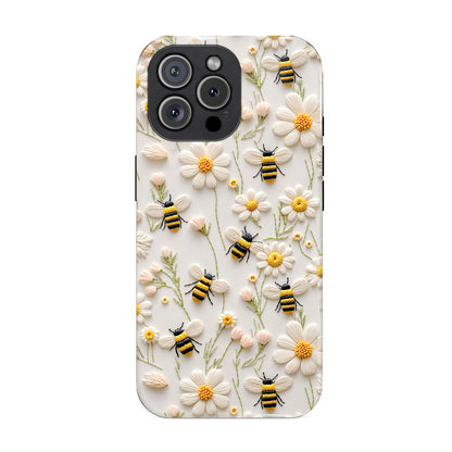 Bee Phone Case Sea Turtle Honeybee Daisy Meadow