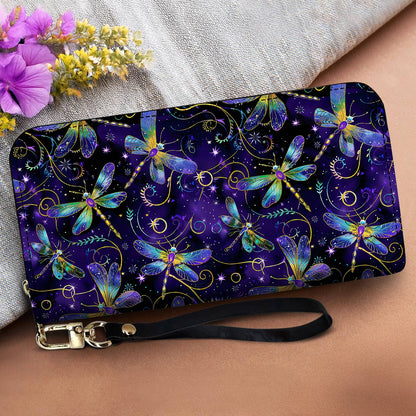 Dragonfly Leather Wallet Mystical Dragonflies