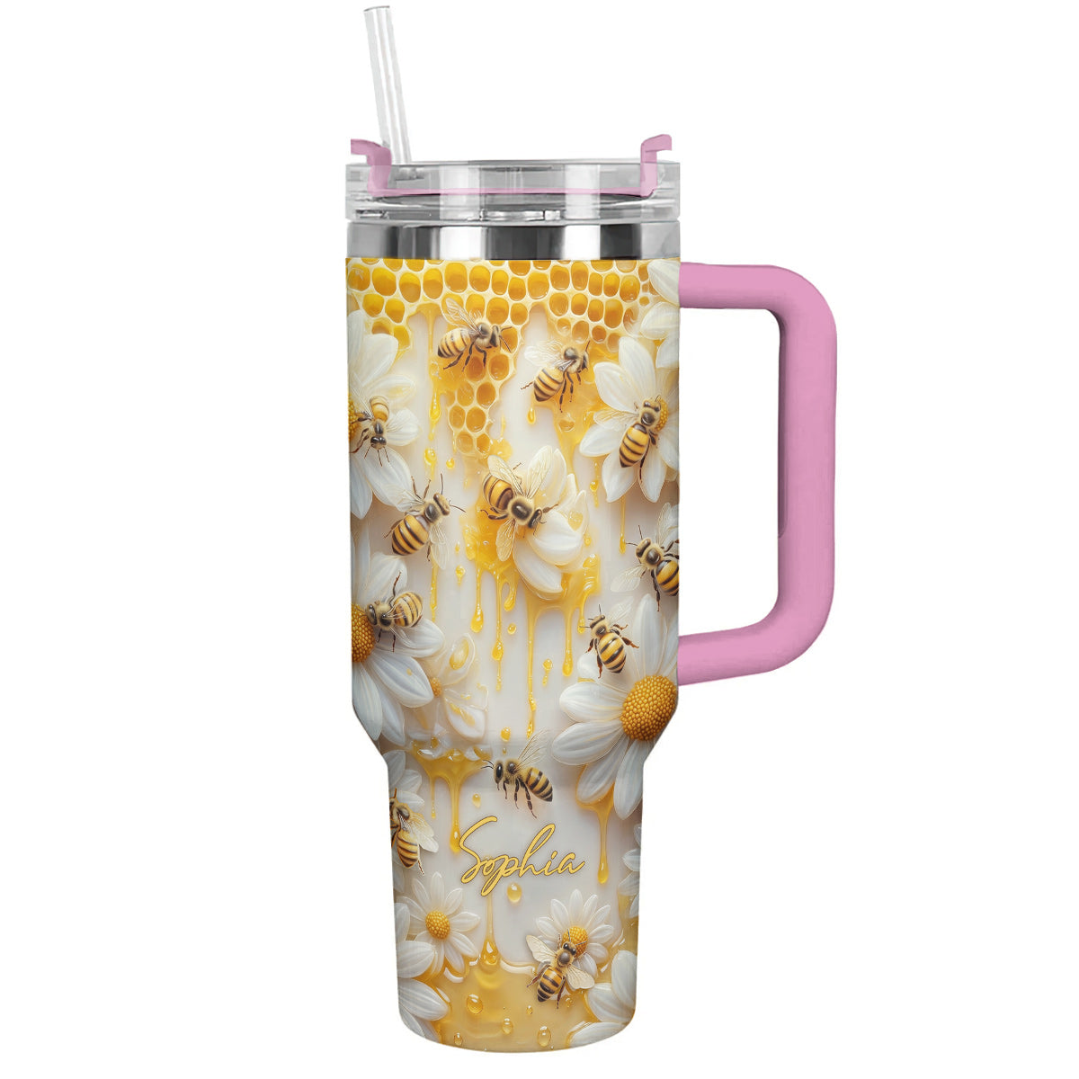 Personalized Honeybee Garden 40 oz Tumbler