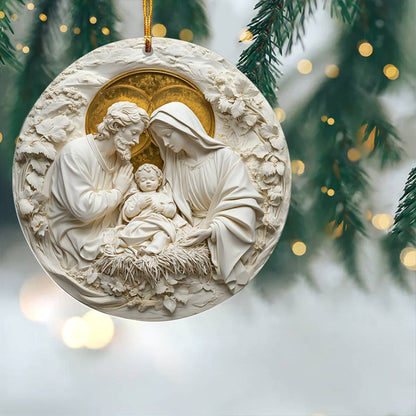 God 2D Acrylic Ornament - Blessed Nativity