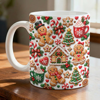 Gingerbread Ceramic Mug Sweet Gingerbread Christmas