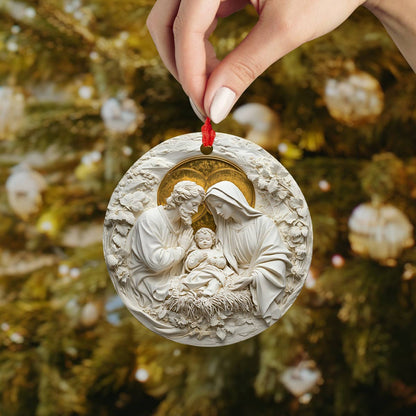 God 2D Acrylic Ornament - Blessed Nativity