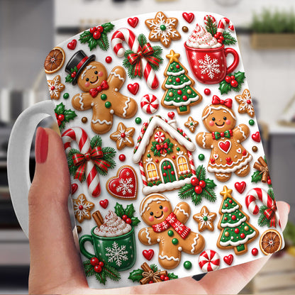 Gingerbread Ceramic Mug Sweet Gingerbread Christmas