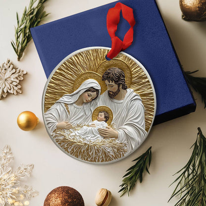 God 2D Acrylic Ornament - Holy Family Radiance