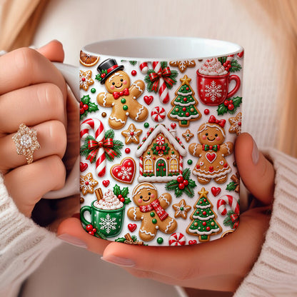 Gingerbread Ceramic Mug Sweet Gingerbread Christmas