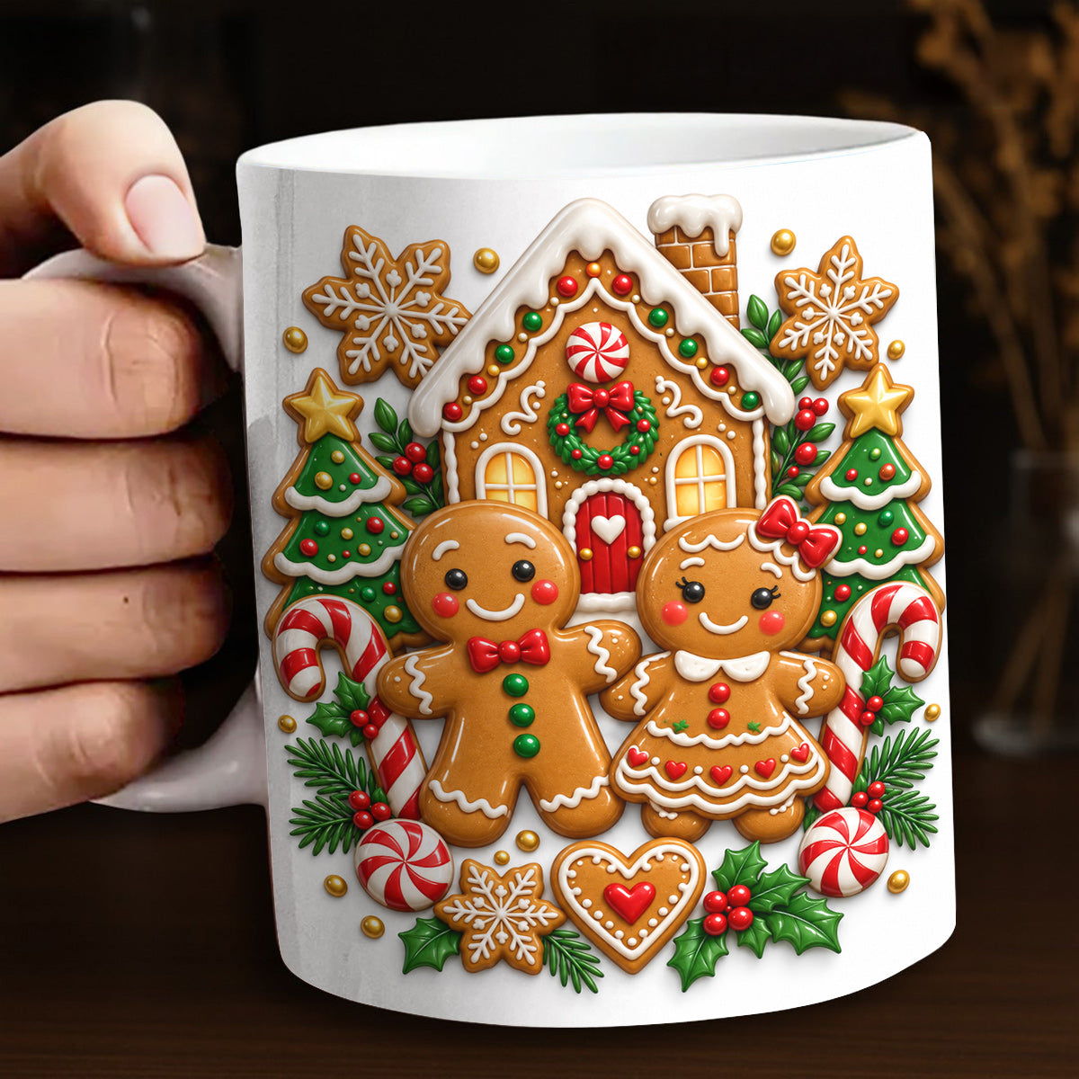 Gingerbread Ceramic Mug Sweethearts Cottage