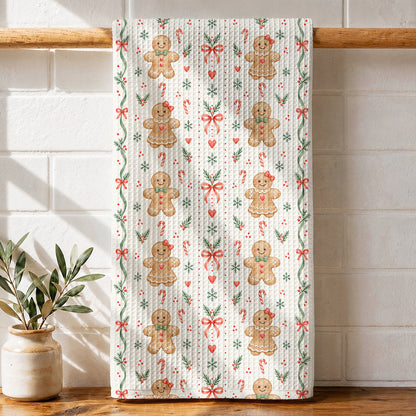 Gingerbread Kitchen Towel Gingerbread Christmas Cottage Charm