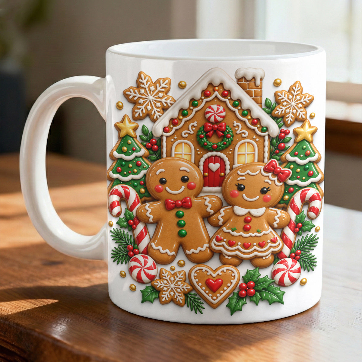 Gingerbread Ceramic Mug Sweethearts Cottage