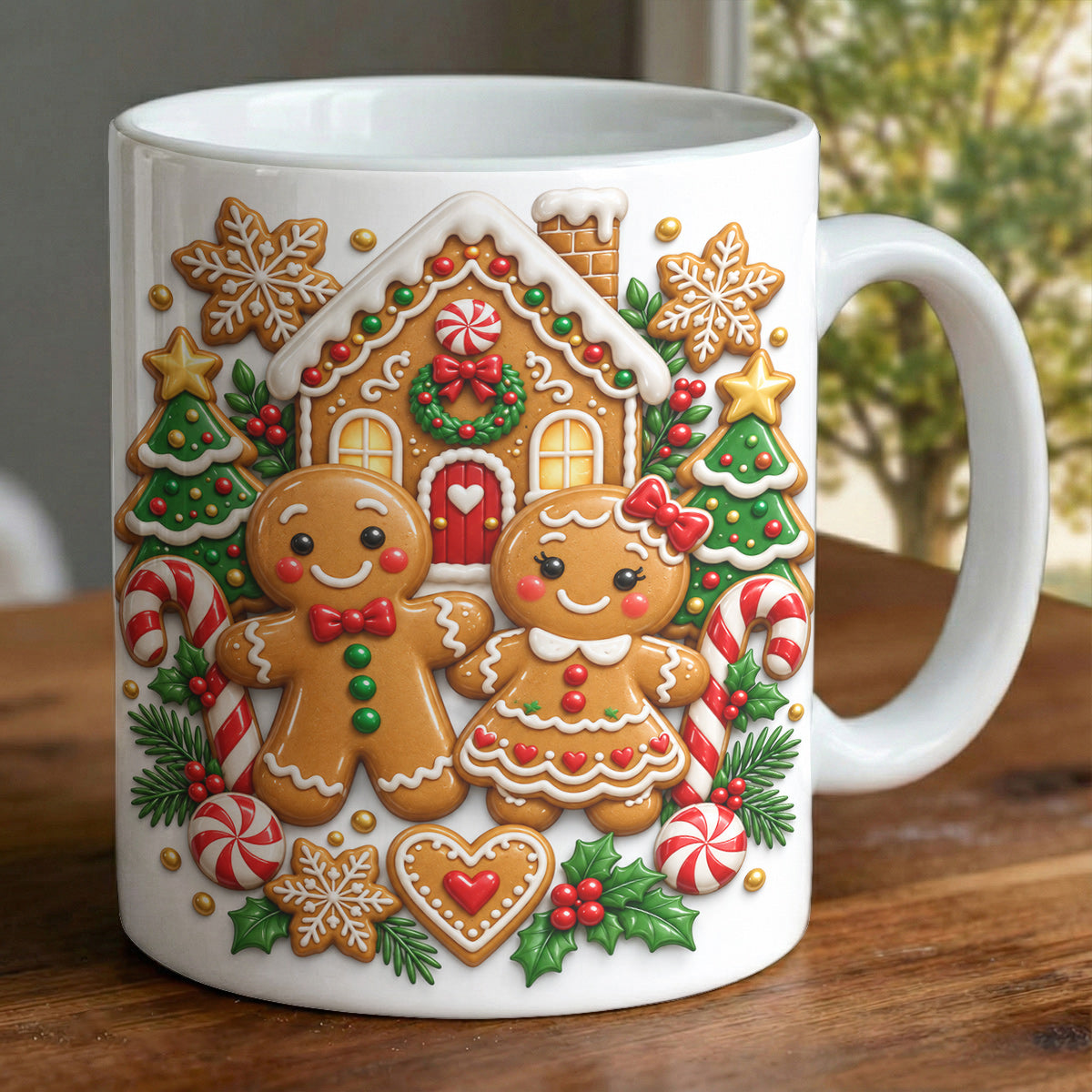 Gingerbread Ceramic Mug Sweethearts Cottage
