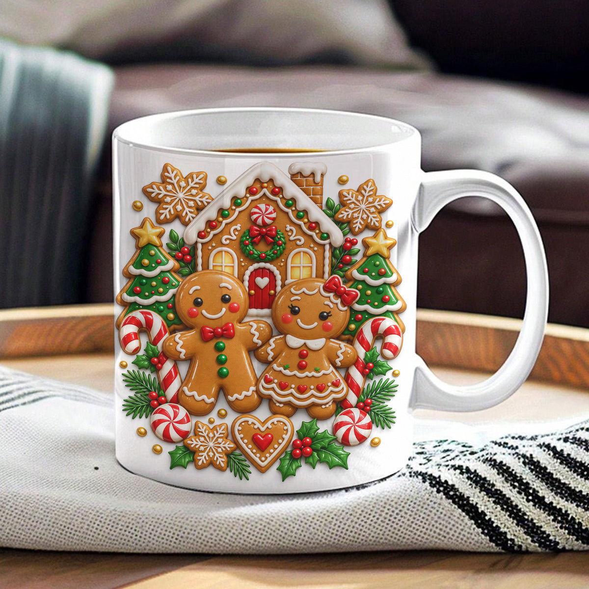Gingerbread Ceramic Mug Sweethearts Cottage