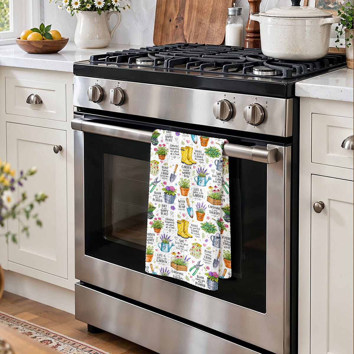 Gardening Is My Therapy Kitchen Towel