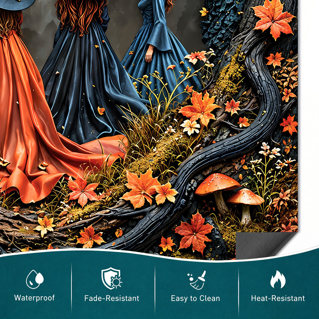Witch Magnetic Dishwasher Cover Witches of Autumn