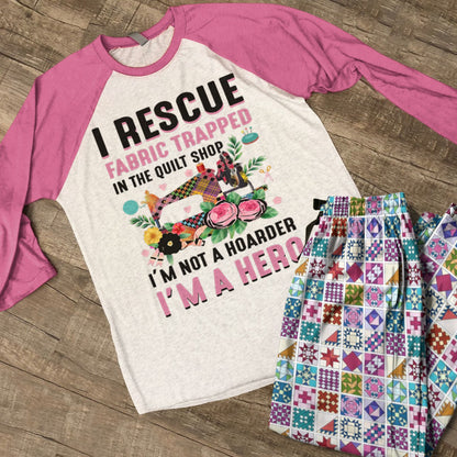 Sewing Lover Raglan Lounge Pajamas I Rescue Fabric