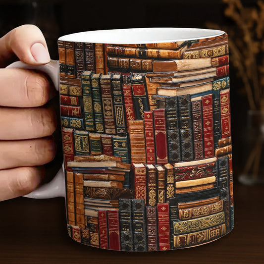 Book Lover 11Oz Mug Antique Books