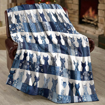 Cat Fleece Blanket Elegent Catmom