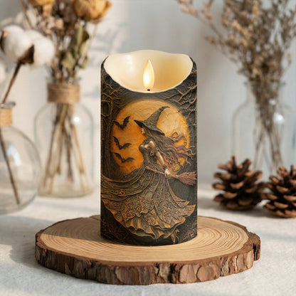 Witch of the Amber Moon LED Candle