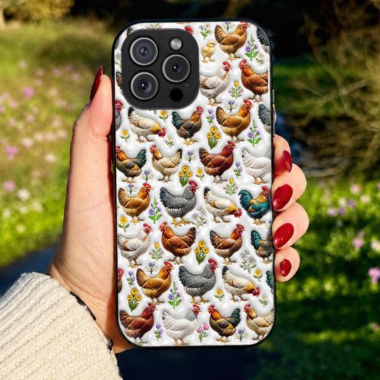 Chicken Phone Case Country Chickens In Bloom