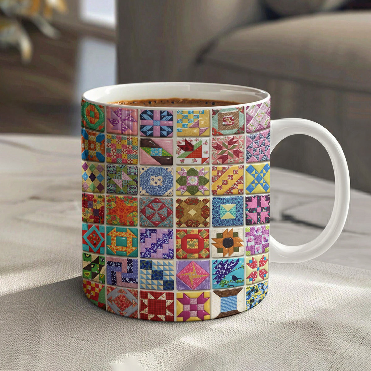 Sewing Lover 11Oz Mug Patchwork Melody