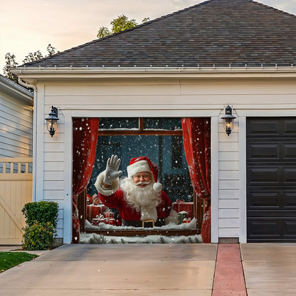 Christmas Garage Door Banner Decoration - Shineful Garage Door Banner Decoration - Santa Spreading Christmas Cheer