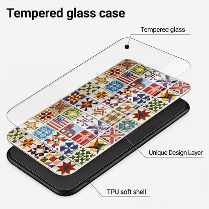 Sewing Lover Phone Case Vintage Quilt Blocks